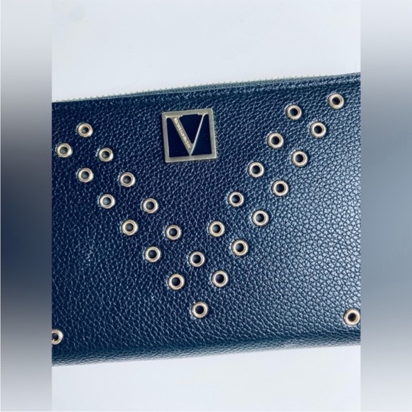 VS black large bi-fold full zip gold grommet wallet size large - Picture 3 of 13